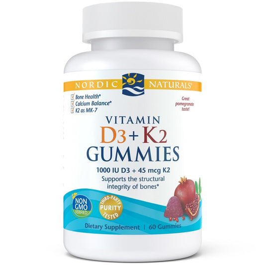 Vitamin D3 + K2 60 Gummies by Nordic Naturals