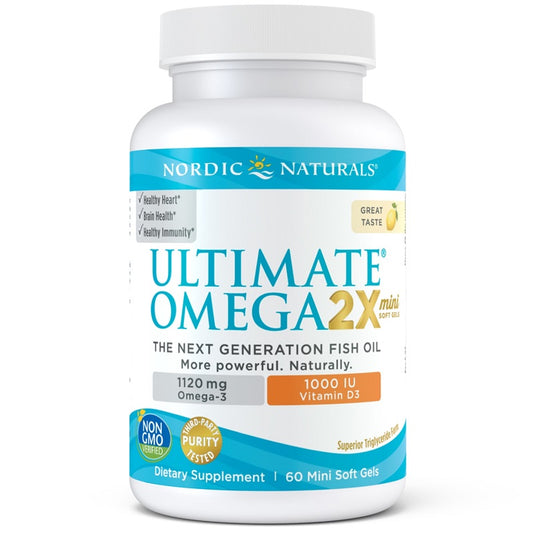 Ultimate Omega 2X D3 Mini 60sg by Nordic Naturals