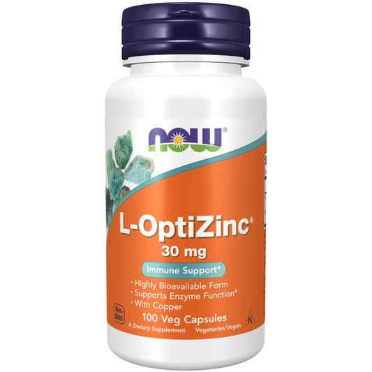 L-OptiZinc 30mg 100VegCaps by Now