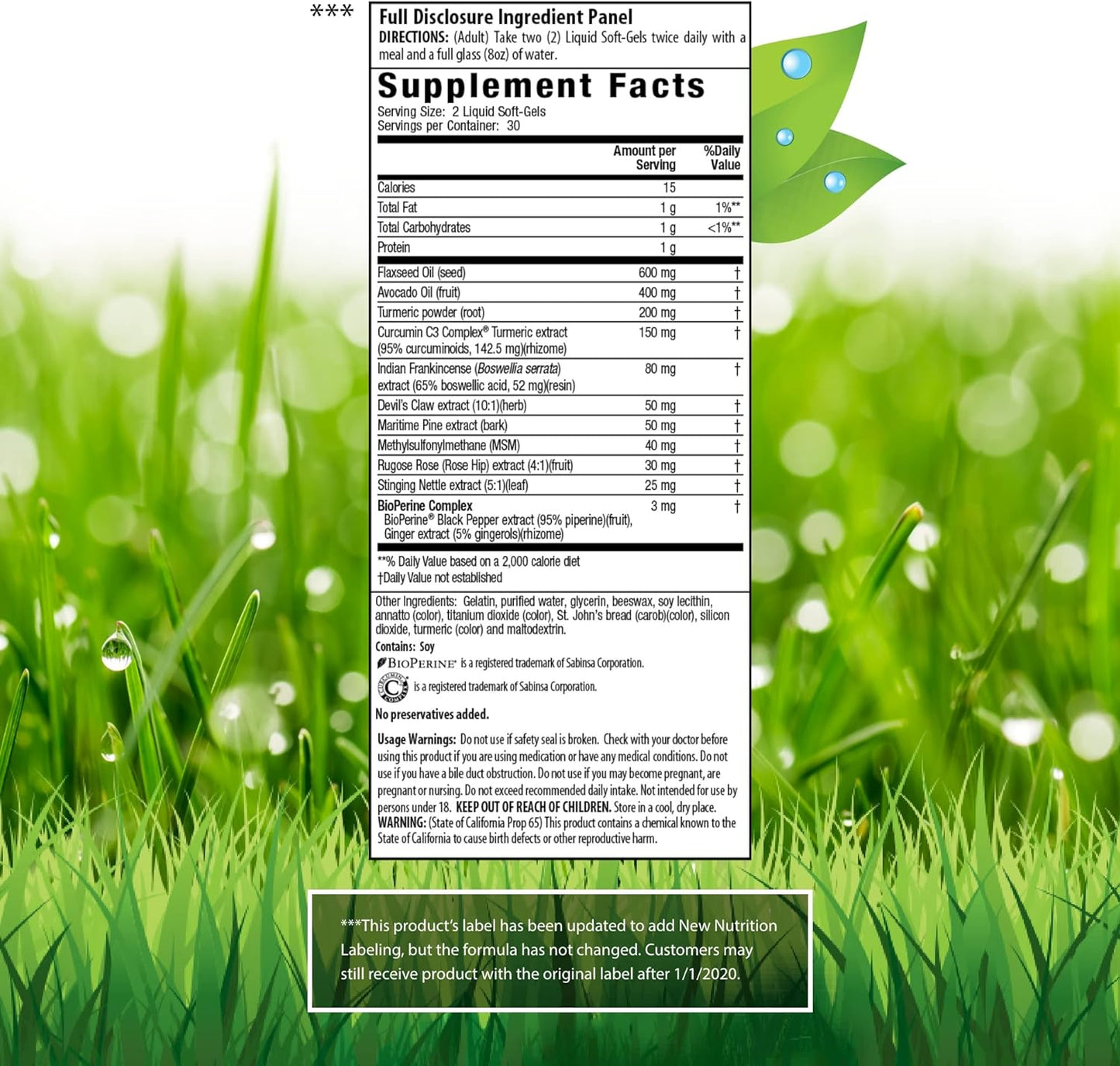 Turmeric+ Softgels by Irwin Naturals