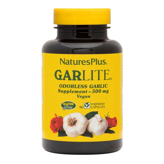 Garlite 500mg 90VegCaps by NaturesPlus