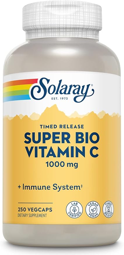 Timed Release Super Bio Vitamin C 250VegCaps by Solaray