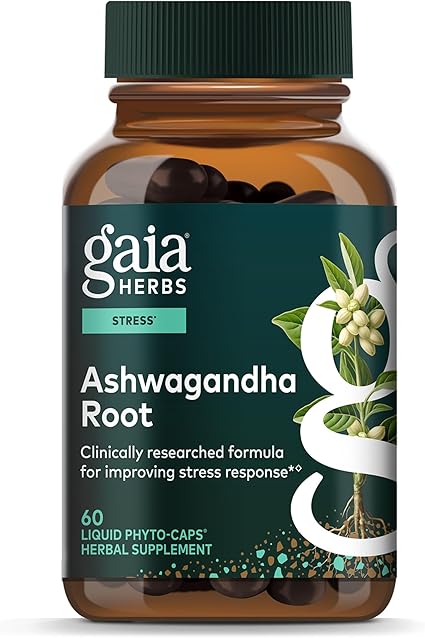 Ashwagandha Root Liquid Caps by Gaia Herbs