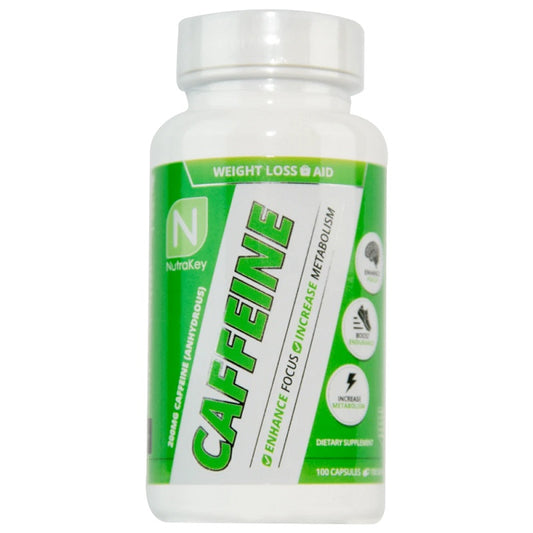 Caffeine 200mg 100caps by Nutrakey