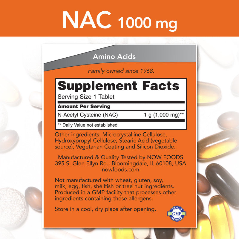 NAC 1,000mg 120tabs by Now