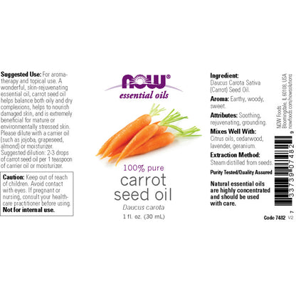 Carrot Seed Oil 1oz by Now