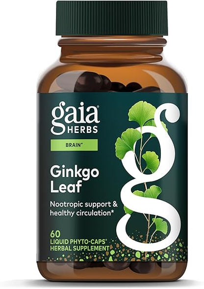Ginkgo Leaf Liquid Caps by Gaia Herbs