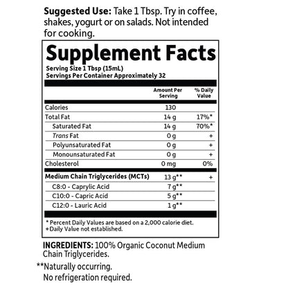 MCT Oil 16oz by Garden of Life