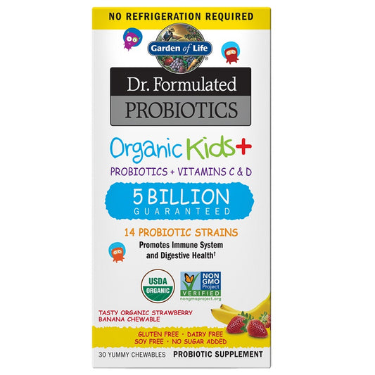 Dr. Formulated Probiotics Kids+ Strawberry Banana SS by Garden of Life