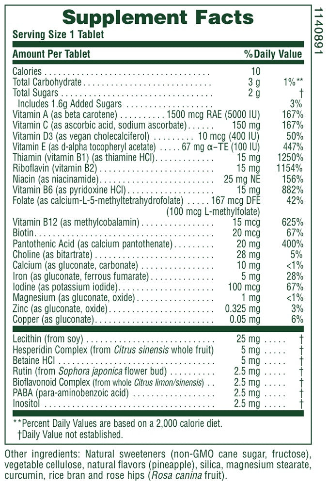 Adult's Chewable Multivitamin Pineapple by NaturesPlus