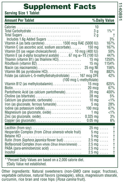 Adult's Chewable Multivitamin Pineapple by NaturesPlus