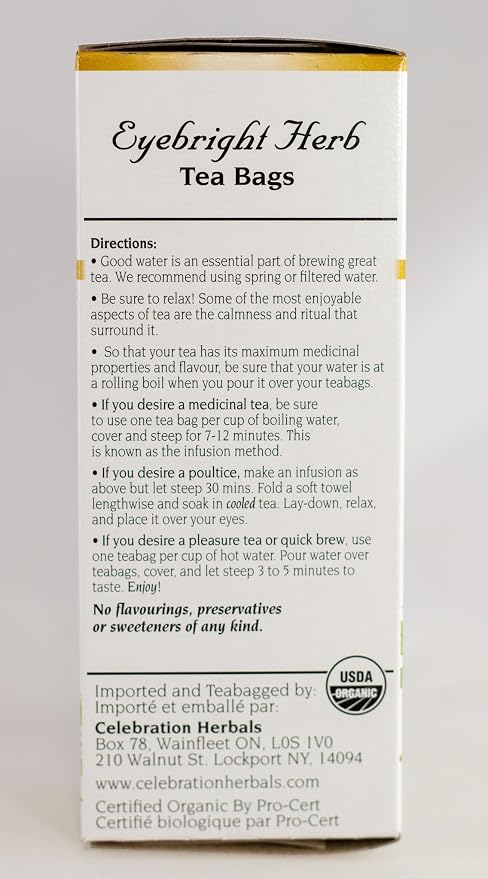 Eyebright Herb Tea Bags by Celebration Herbals