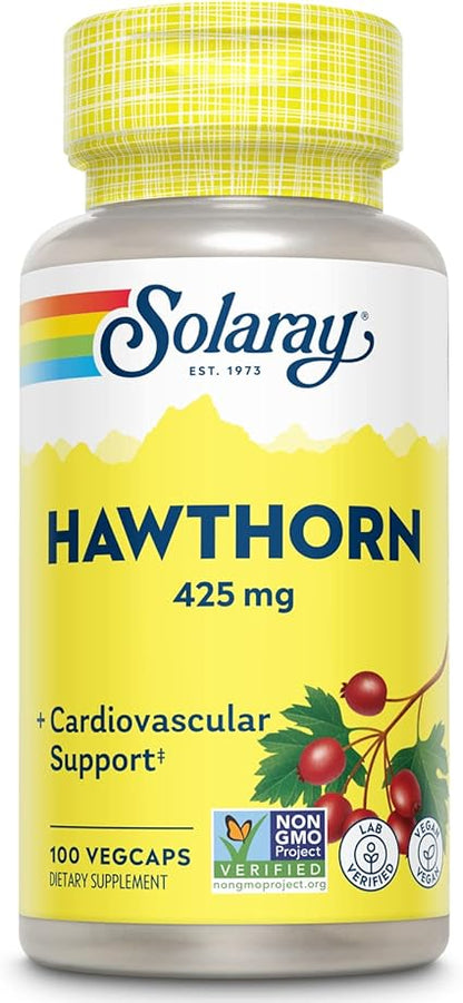 Hawthorn Berry Organic 425mg 100VegCaps by Solaray