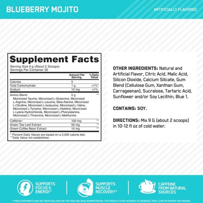 Amino Energy Blueberry Mojito 30svg by Optimum Nutrition
