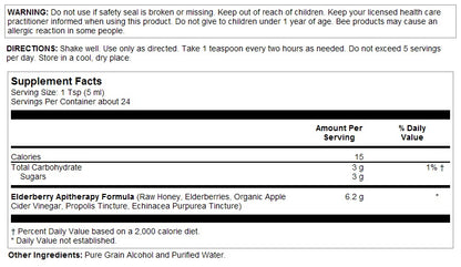 Elderberry Syrup 4oz by Honey Gardens