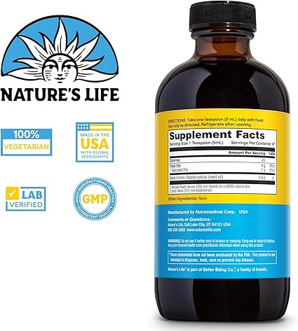 Black Seed Oil 8oz by Nature's Life
