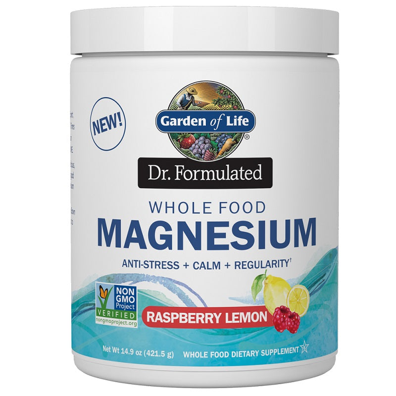 Magnesium Powder Raspberry Lemon 14oz by Garden of Life