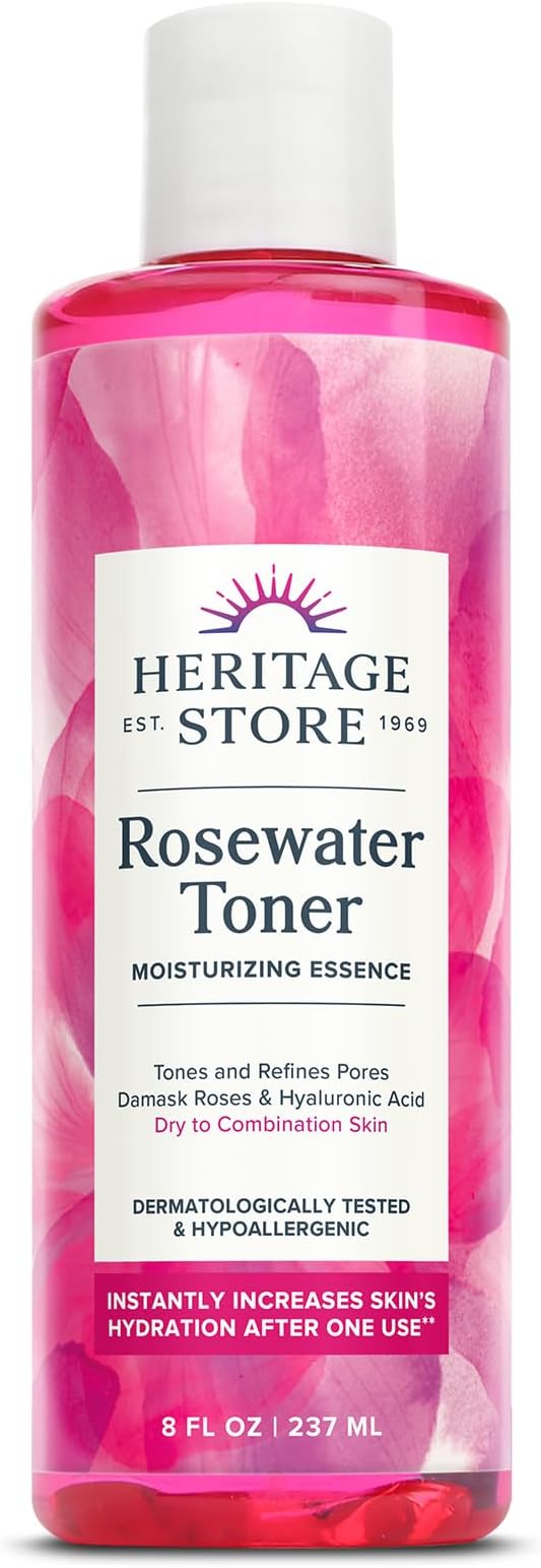Rosewater Facial Toner 8oz by Heritage Store