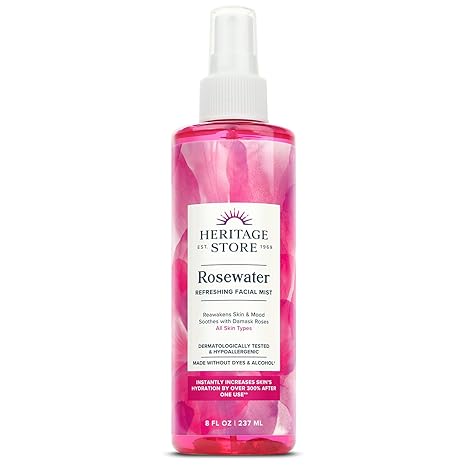 Rosewater Spray 8oz by Heritage Store