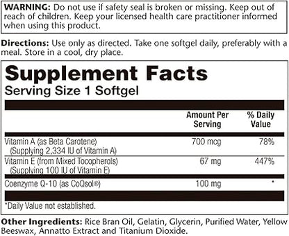 Bio CoQ-10 100mg 60sg by Solaray