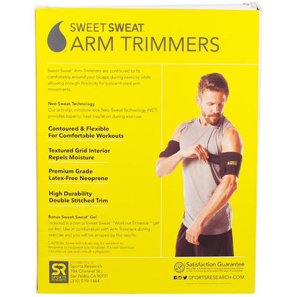 Sweet Sweat Arm Trimmers Yellow by Sports Research