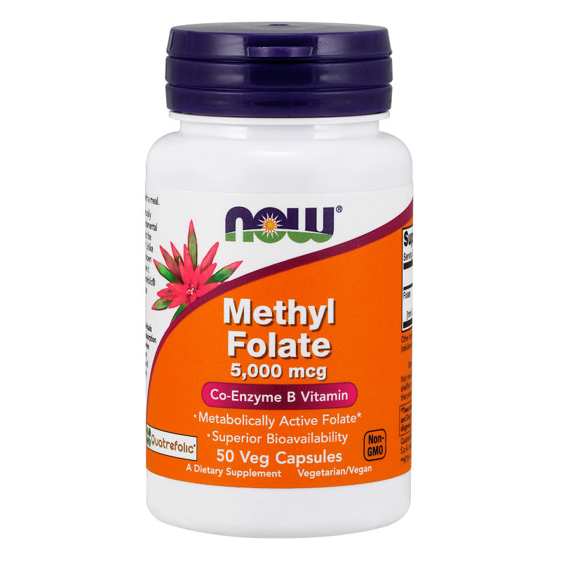 Methyl Folate 5,000mcg 50VegCaps by Now