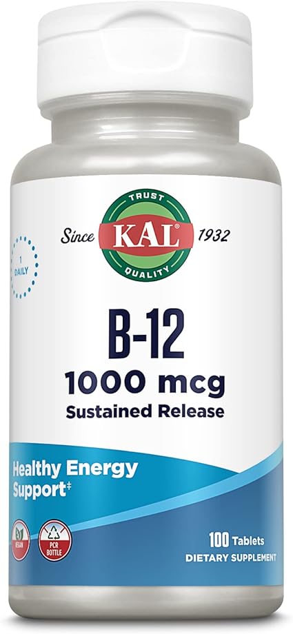B-12 1,000mcg 100tabs by Kal