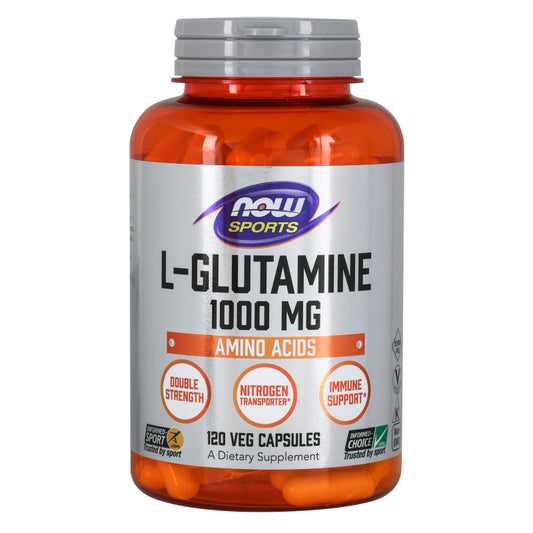 L-Glutamine 1,000mg 120VegCaps by Now