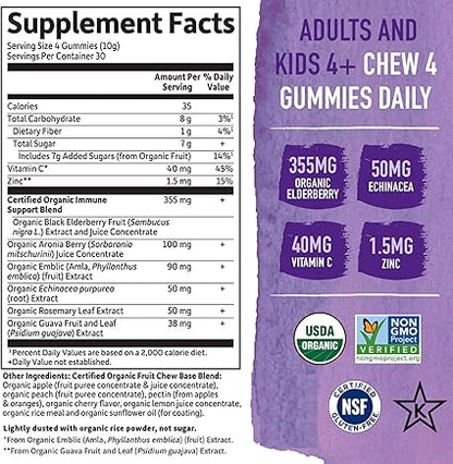 Organics Elderberry Gummies by Garden of Life