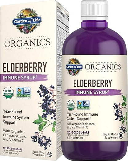 Organics Elderberry Immune Syrup by Garden of Life