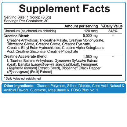 Crea-TEN Blue Raspberry by 5% Nutrition