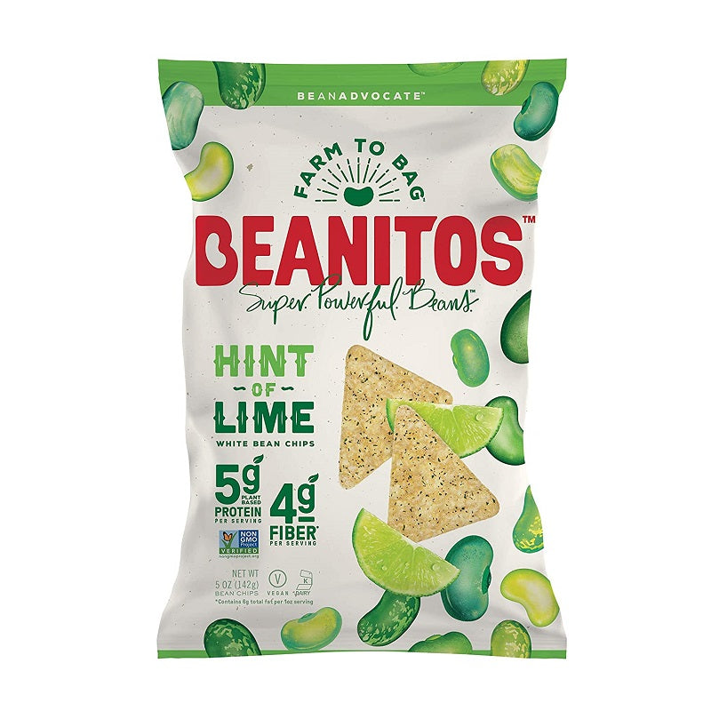 White Bean Hint of Lime Chips by Beanitos