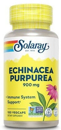 Echinacea Purpurea Organic 450mg 100VegCaps by Solaray