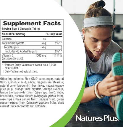 Orange Juice Vitamin C 1,000mg 60 Chewables by NaturesPlus