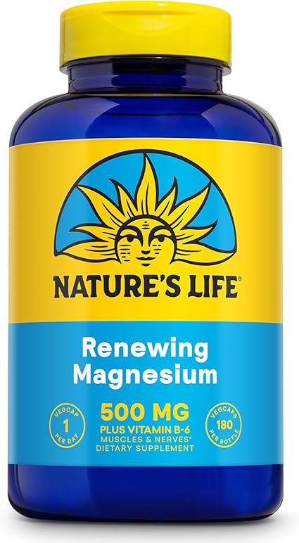Magnesium 500mg 180VegCaps by Nature's Life