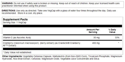 CranActin 120VegCaps by Solaray