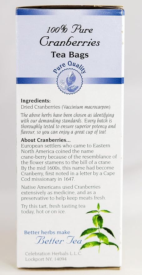 Cranberries Tea Bags by Celebration Herbals