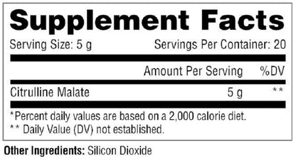 Citrulline 100g by Metabolic Nutrition
