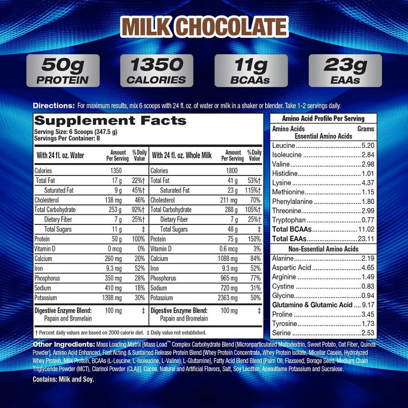 Up Your Mass XXXL 1350 Chocolate 6lb by MHP