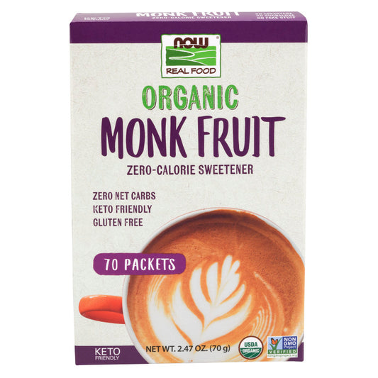 Monk Fruit 70 Packets Organic by Now