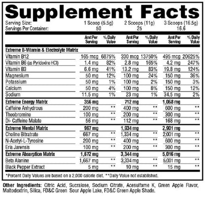 E.S.P. Extreme Green Apple by Metabolic Nutrition