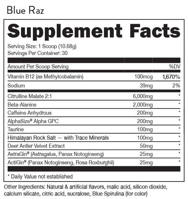 Bucked Up Blue Raz by DAS Labs