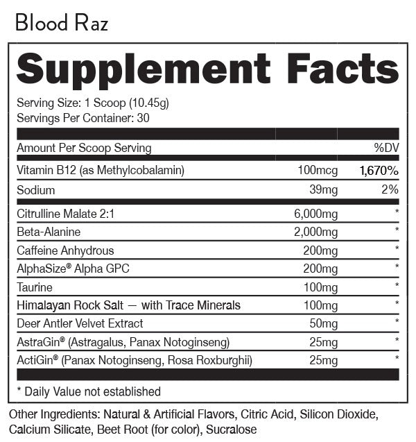 Bucked Up Blood Raz by DAS Labs