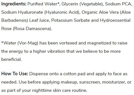 Rosewater Facial Toner 2oz by Heritage Store