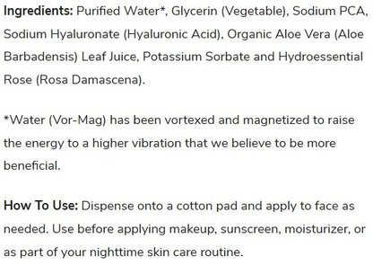 Rosewater Facial Toner 2oz by Heritage Store