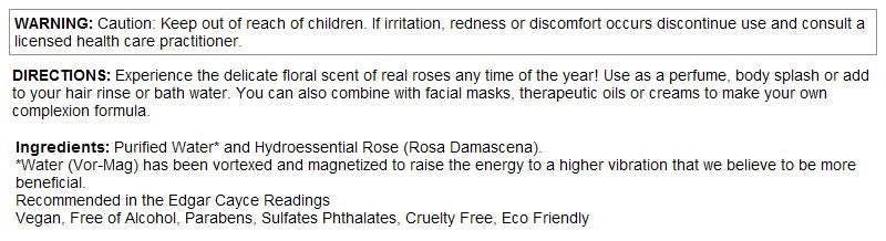 Rosewater Spray 2oz by Heritage Store