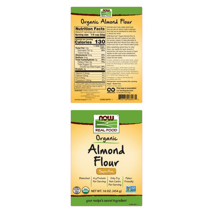Almond Flour Organic 16oz by Now