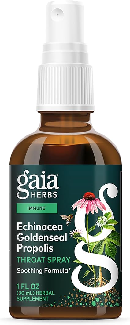 Echinacea Goldenseal Propolis Soothing Throat Spray by Gaia Herbs