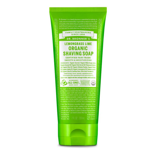Shaving Soap Lemongrass Lime by Dr. Bronner’s