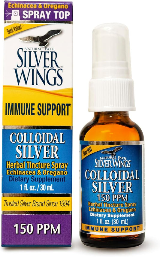 Colloidal Silver with Echinacea & Oregano Spray by Natural Path Silver Wings